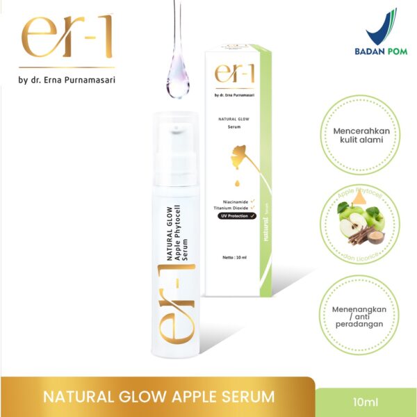 er-1 Natural Glow Apple Phytocell Serum – Serum Pencerah Wajah Natural Sensitif - by dr. Erna