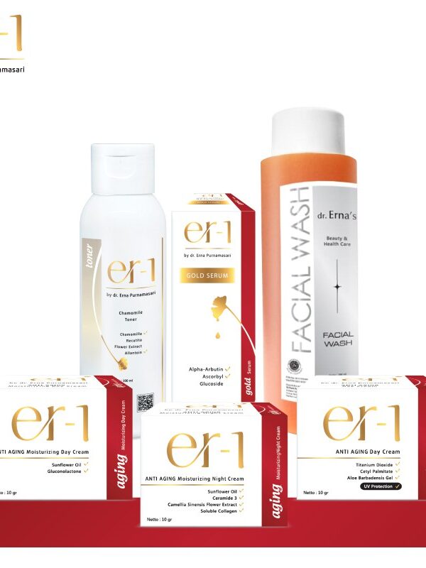 er-1 Anti Aging Series with Moisturizing Cream – Paket Anti Aging Pelembab - by dr. Erna Purnamasari