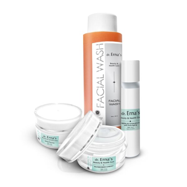 dr. Erna Brightening Series with Anti Aging (Paket Pencerah Wajah + Anti Aging) - dr Erna Skincare