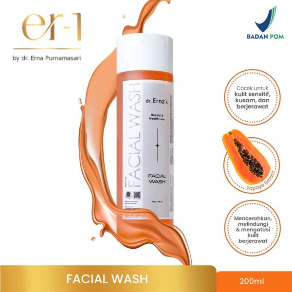 dr. Erna Facial Wash - Acne & Brightening - Pembersih Wajah untuk Mencerahkan dan Membersihkan Kulit - dr Erna Skincare