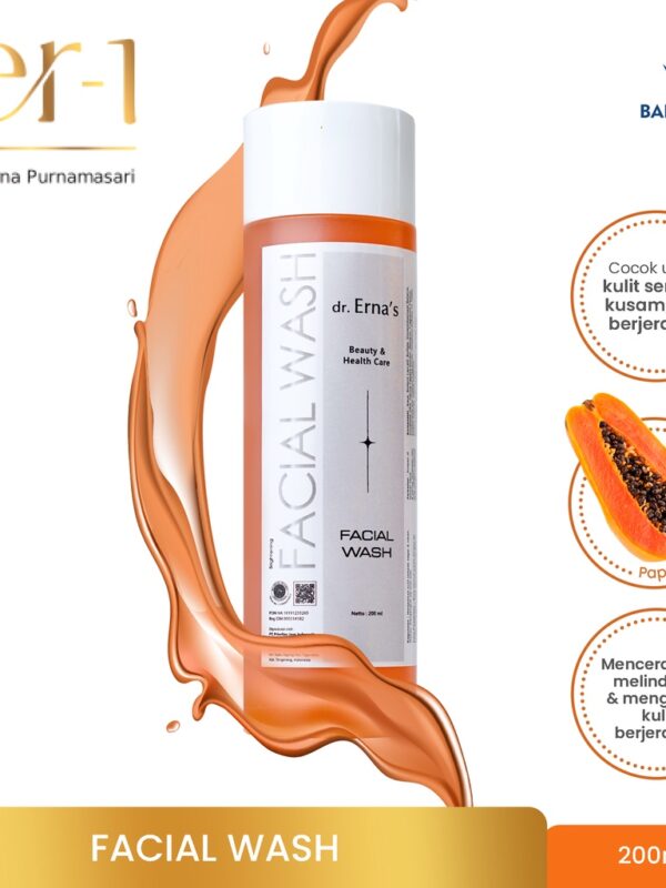 dr. Erna Facial Wash - Acne & Brightening - Pembersih Wajah untuk Mencerahkan dan Membersihkan Kulit - dr Erna Skincare